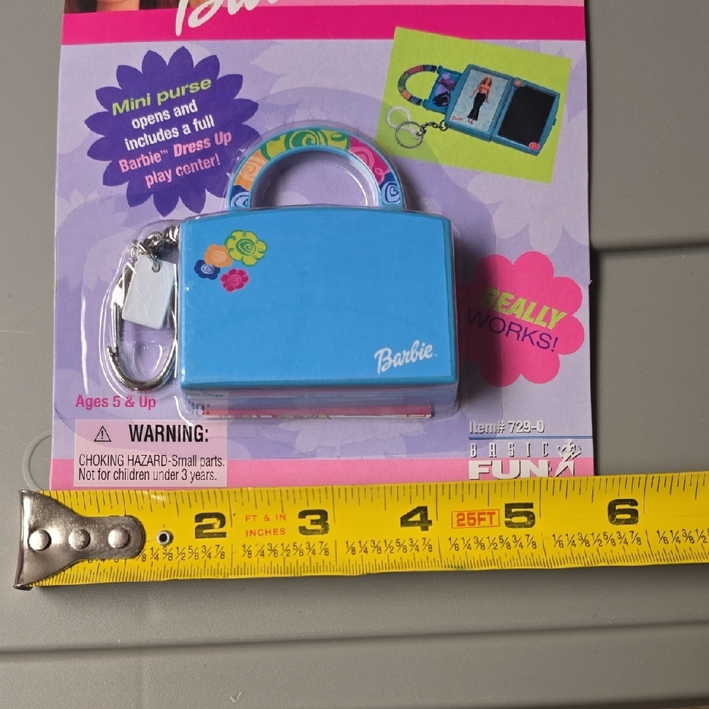 Barbie Dress Up Vanity Keychain - Blue and Purple Lot Of 4 - Picture 7 of 8